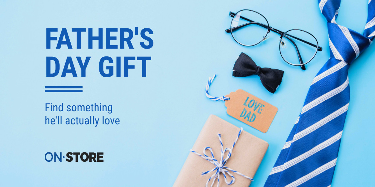 Father's Day Selected Blue Gifts Facebook Cover 820x360