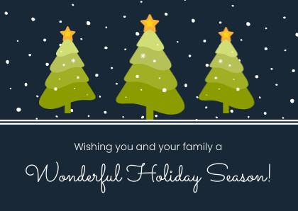 Wishing a Wonderful Holiday Season Card 420x298 template