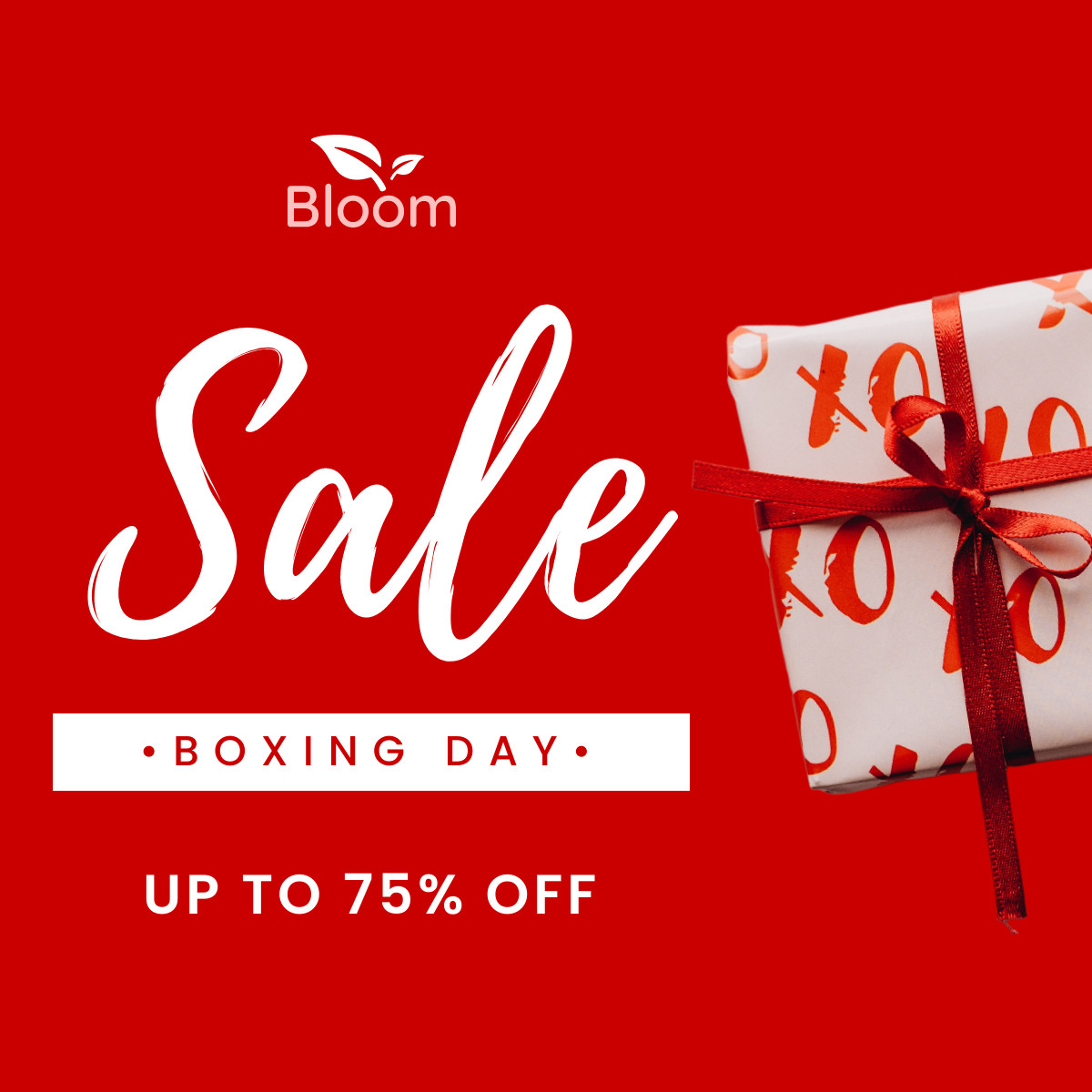 Boxing Day Sale 75 Off Gift Responsive Square Art 1200x1200