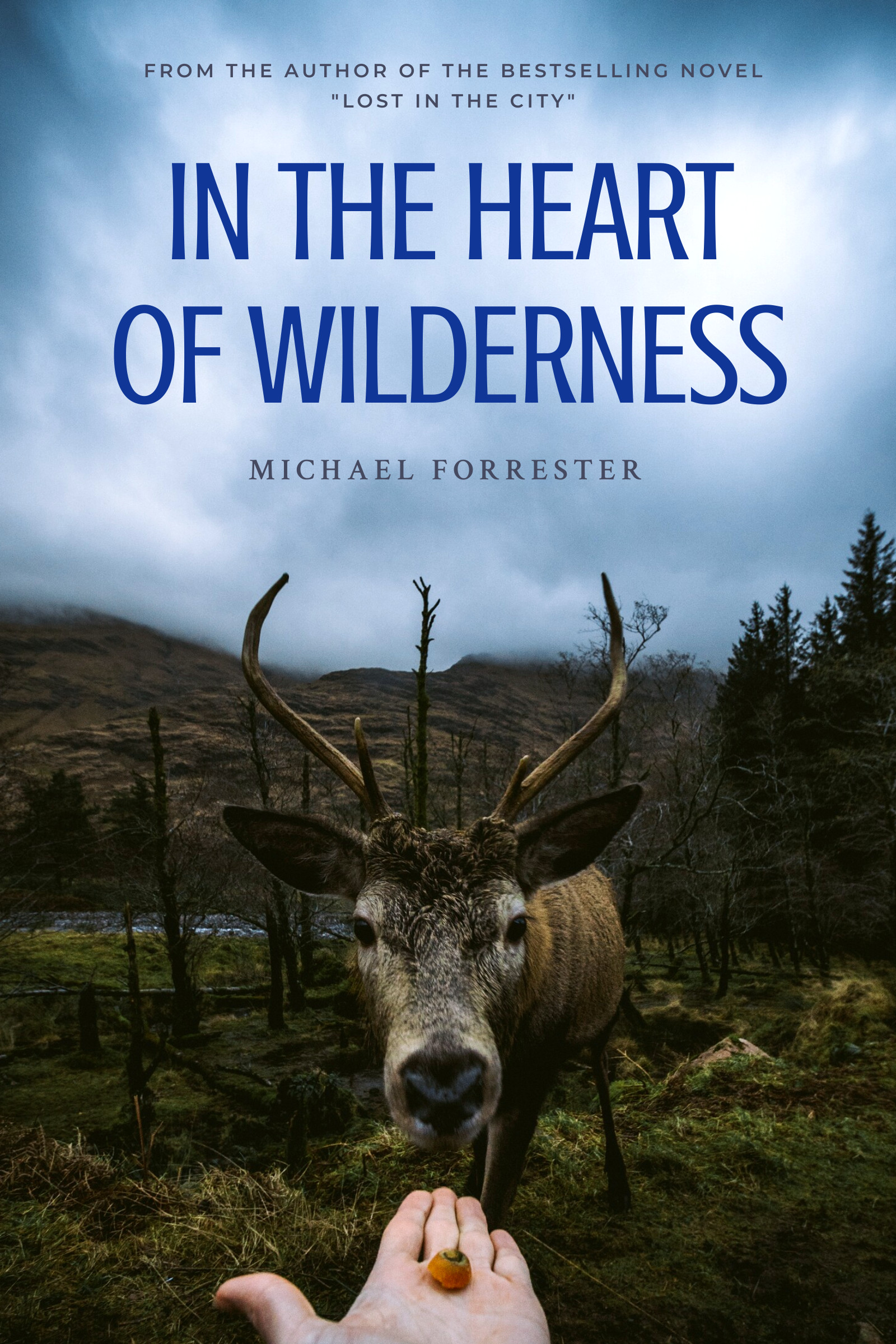In the Heart of Wilderness – Book Cover Template 1600x2400 template preview