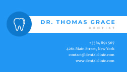 Thomas Dental Clinic – Business Card Template 252x144 template