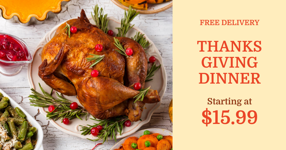 Thanksgiving Dinner Free Delivery