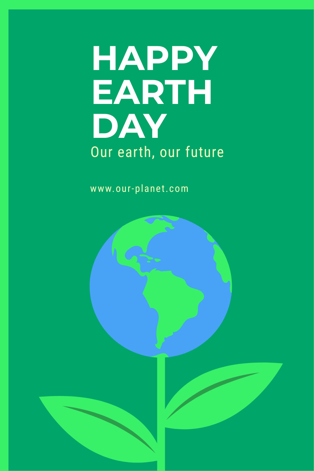  Happy Earth Day for Our Future Facebook Cover 820x360