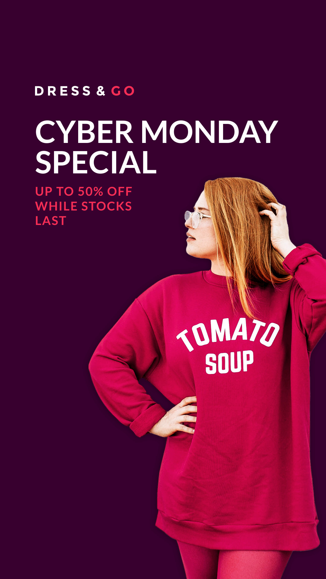 Cyber Monday Special Red Woman