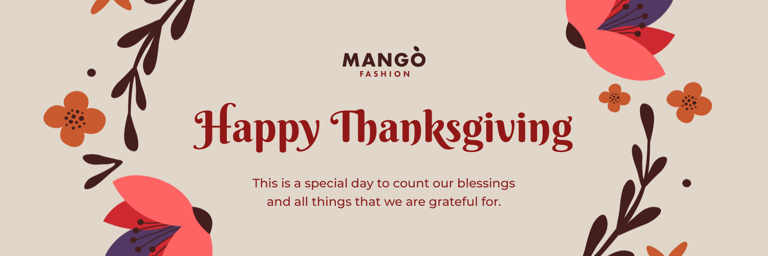 Mango Fashion Thanksgiving Flower Wrap