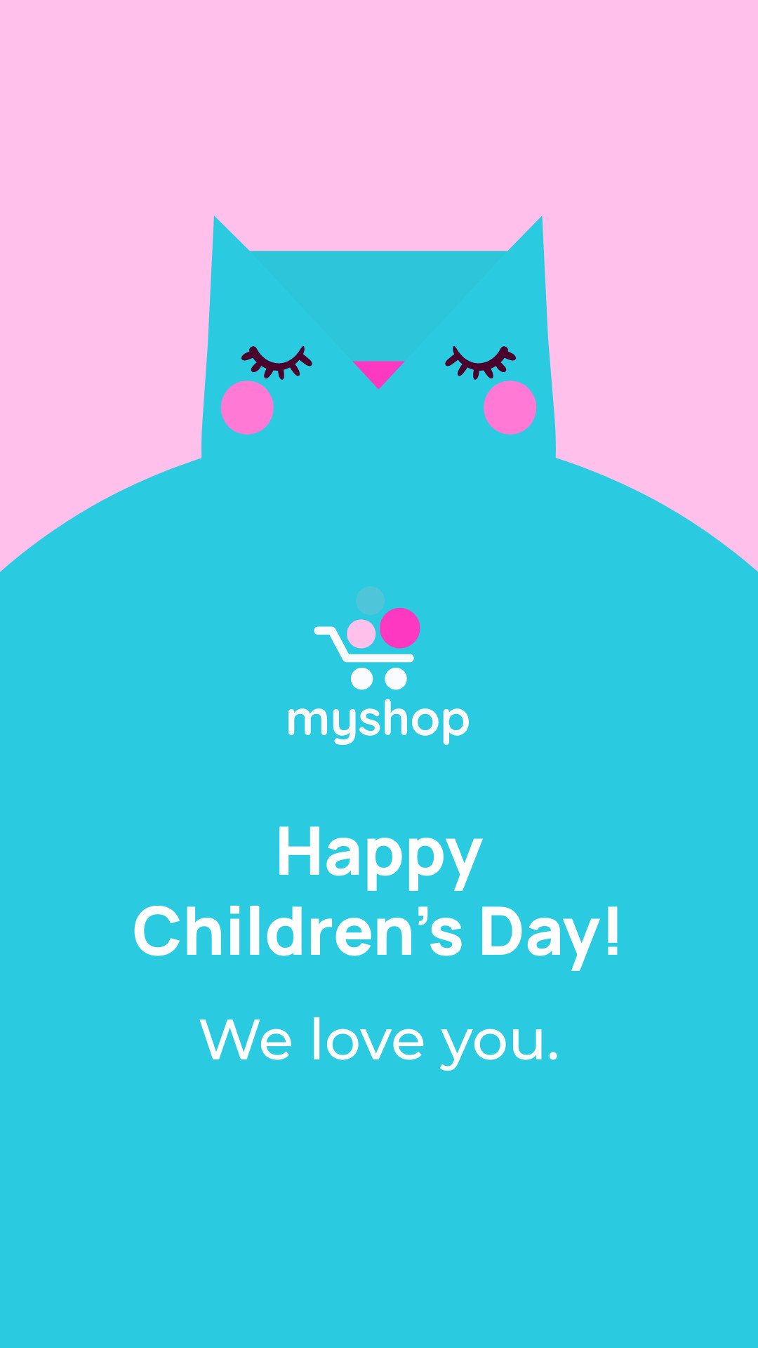 Happy Children's Day Blue Owl