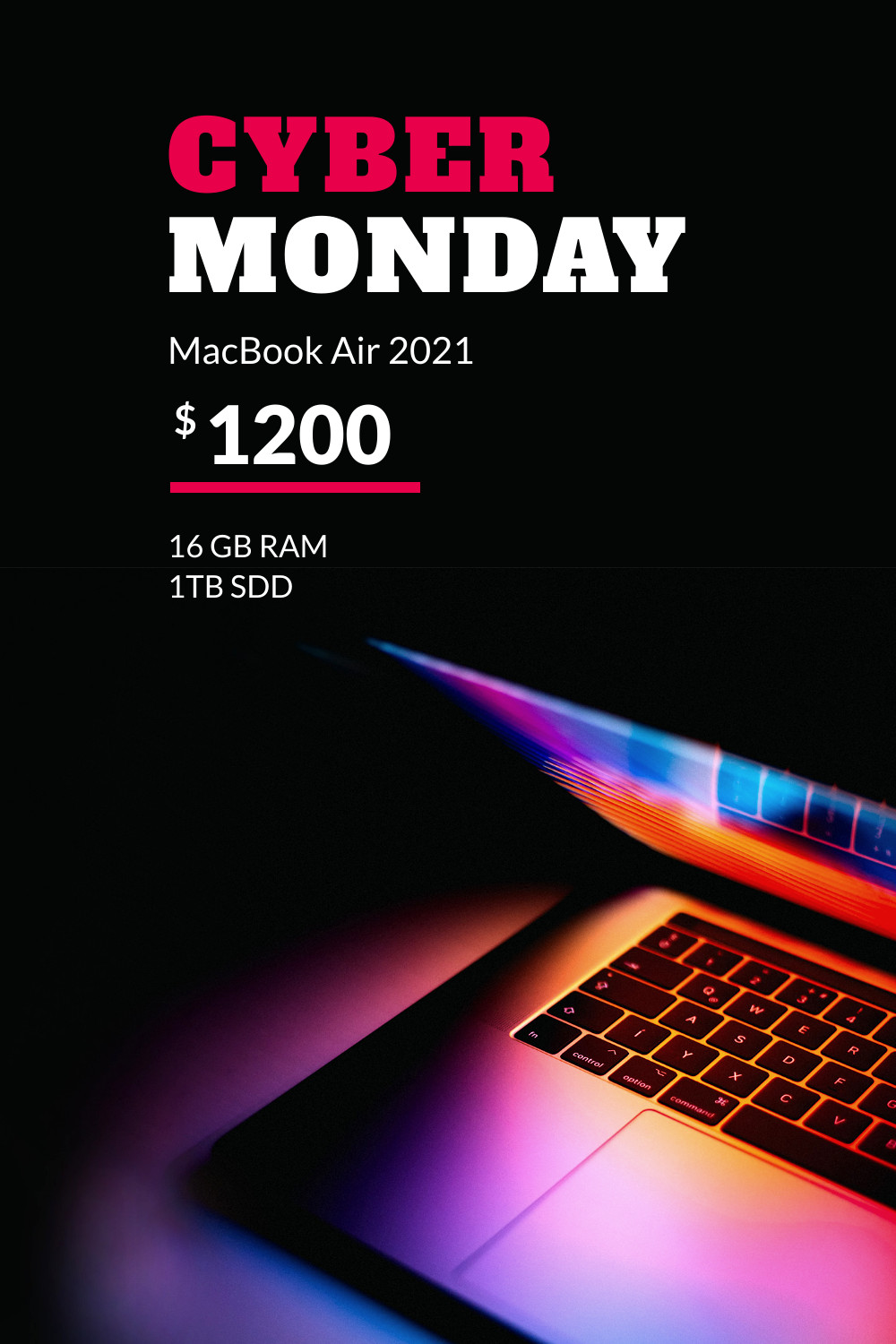 Cyber Monday Colorful MacBook Air Inline Rectangle 300x250