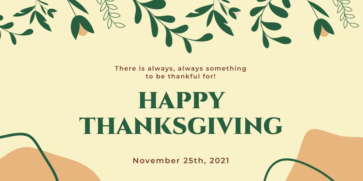 Always Thankful on Thanksgiving  Facebook Cover 820x360