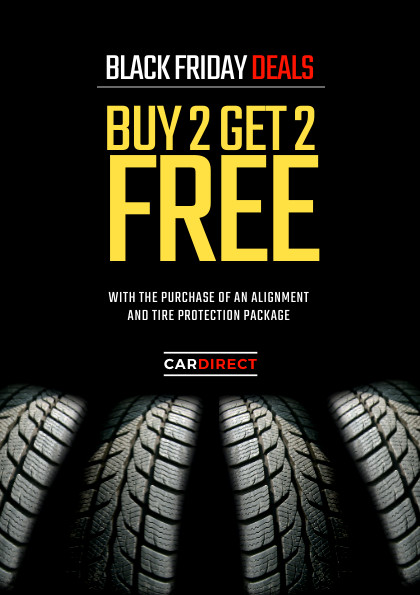 Tyre Buy 2 Get 2 Free Black Friday Flyer 420x595