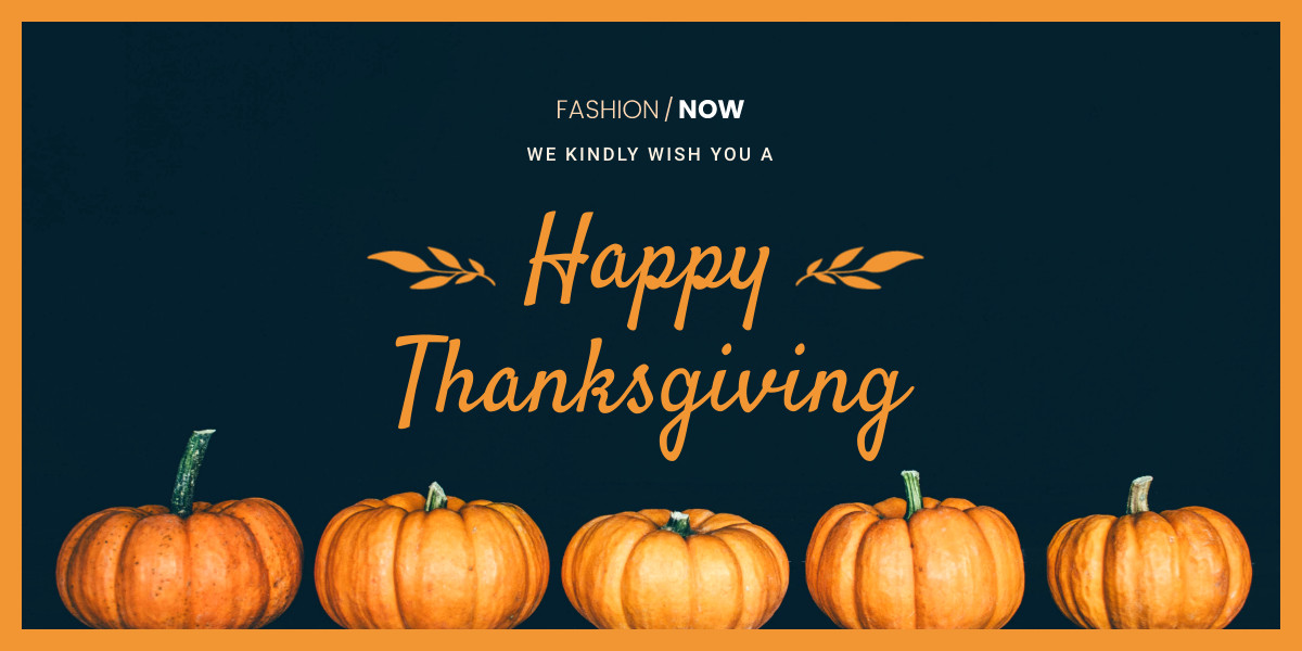 Kindly Wish You a Happy Thanksgiving Facebook Cover 820x360