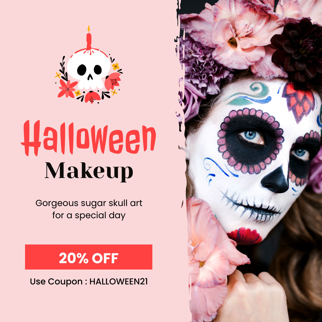 Sugar Skull Halloween Makeup Discount