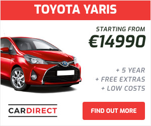 Red Toyota Yaris Automotive Inline Rectangle 300x250