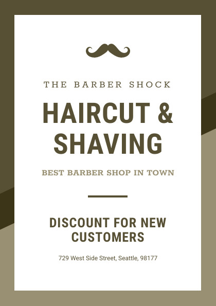 The Barber Shock – Flyer Template