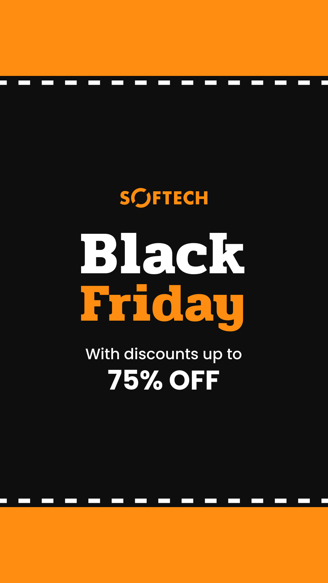 Orange Black Friday Road Discount