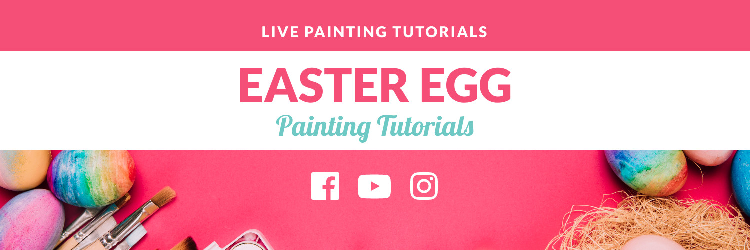 Easter Egg Ad Template Facebook Cover 820x360