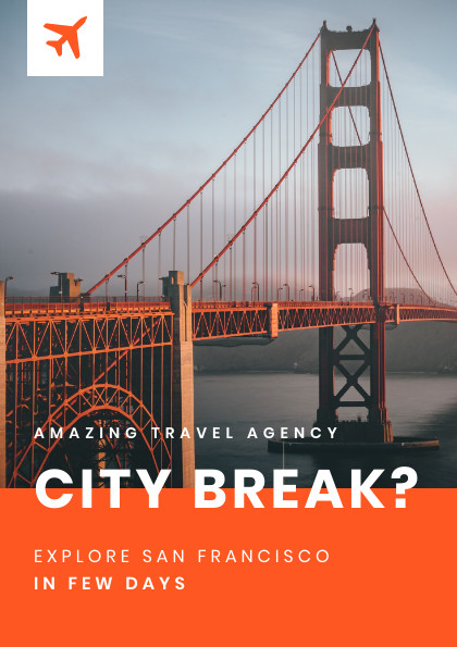 San Orange City Break – Flyer Template  420x595