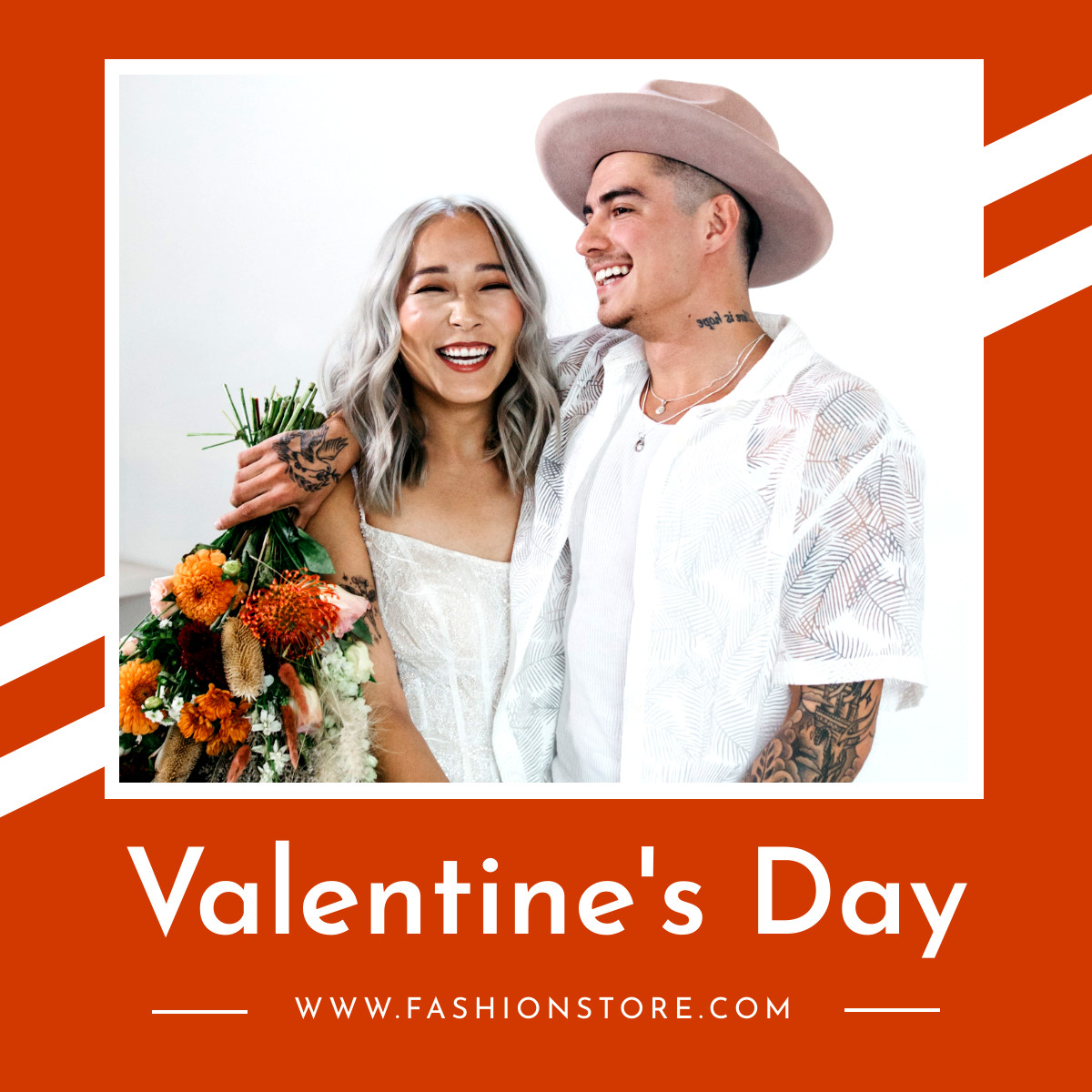 Valentine's Day Happy Couple Fashion