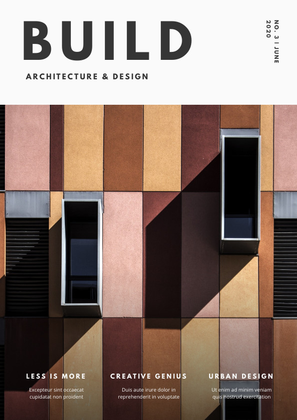 Build Architecture and Design Magazine – Cover Template