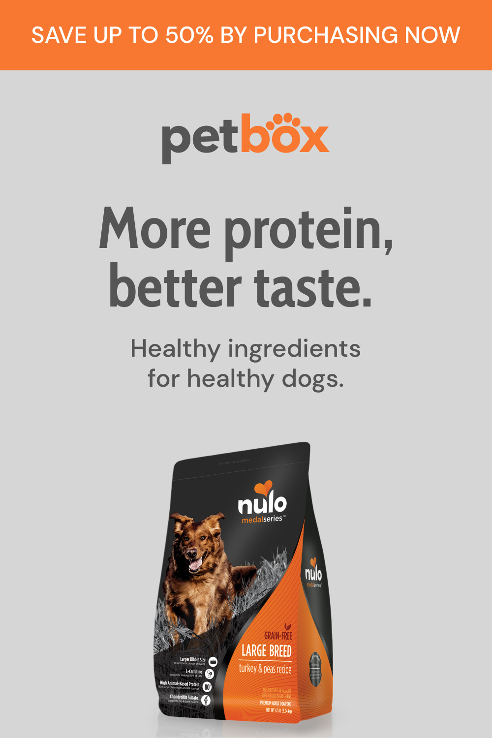 Petbox More Protein Dog Food Inline Rectangle 300x250