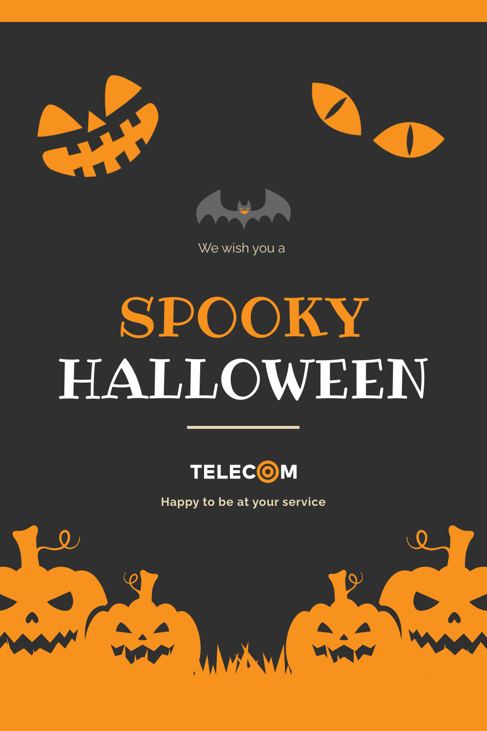 Spooky Halloween Wish Facebook Cover 820x360
