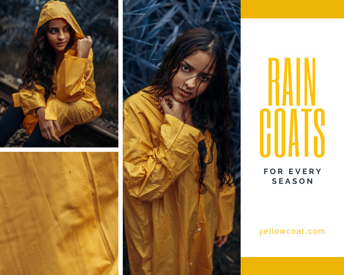 Yellow Rain Coats – Photo Collage Template 709x567 template preview