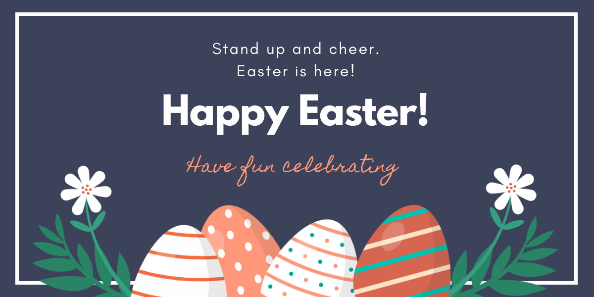 Stand Up and Cheer This Easter Facebook Cover 820x360