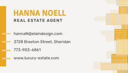 Luxury Estate Yellow Business – Card Template 252x144 template