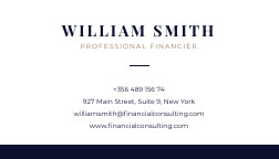 Global Financial Consulting – Business Card Template 252x144 template