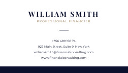 Global Financial Consulting – Business Card Template