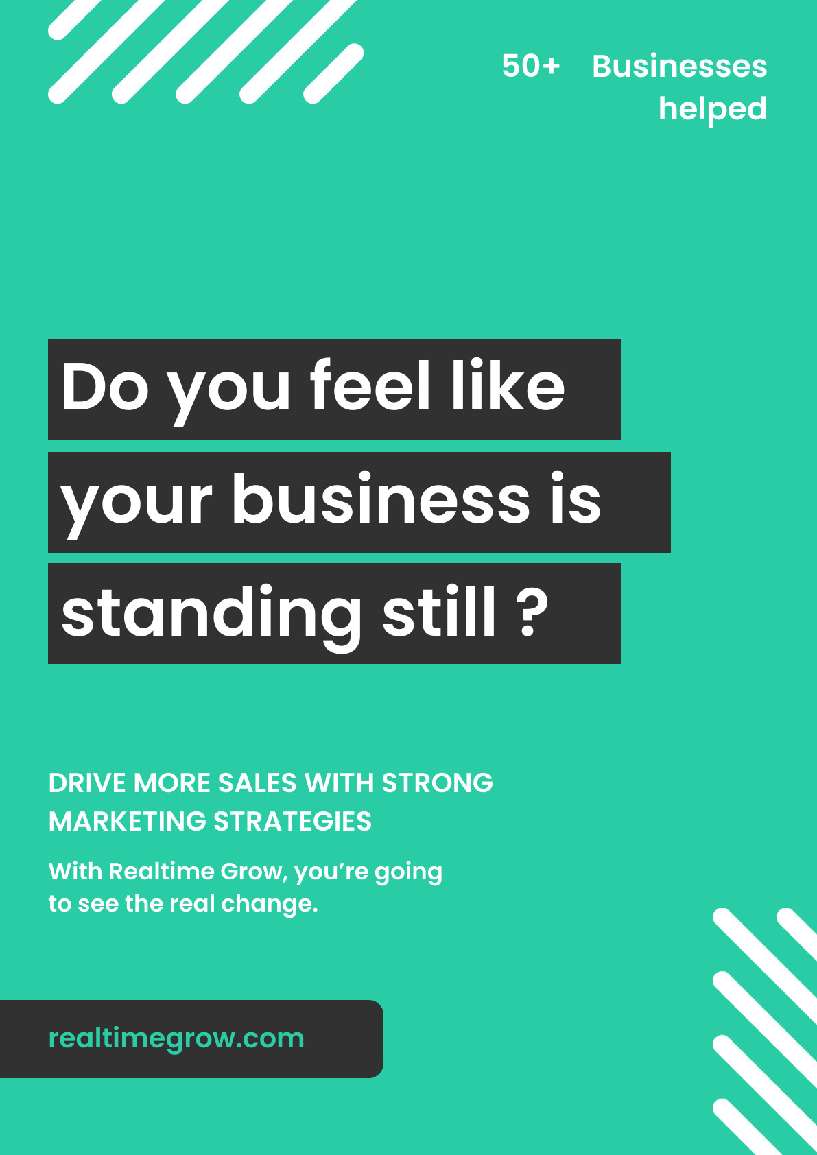 Business Standing Still Marketing Poster
