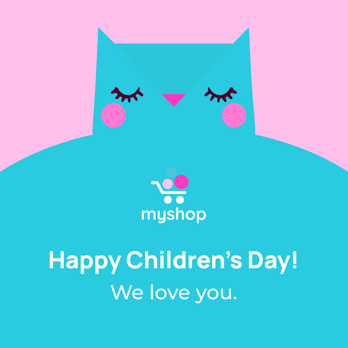 Happy Children's Day Blue Owl