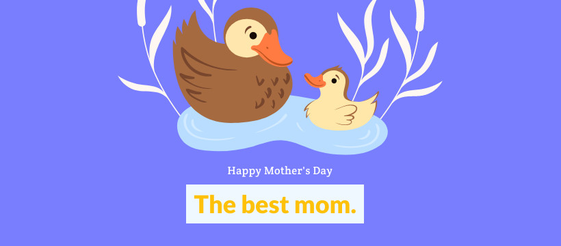 Mother's Day The Best Mom Facebook Cover 820x360