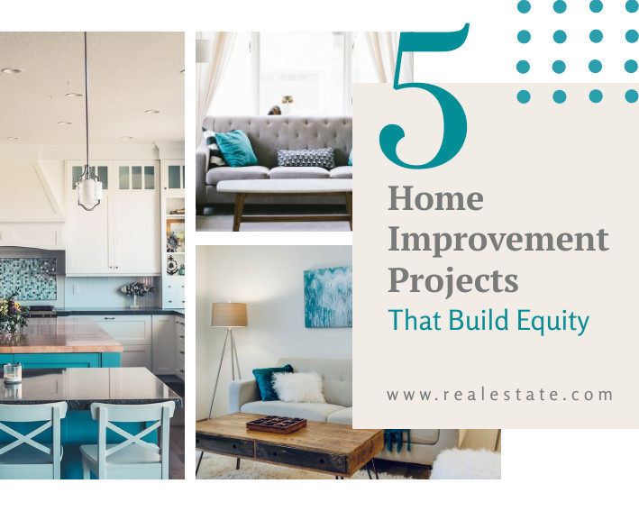 5 Home Improvement Projects Photo – Collage Template 709x567 template