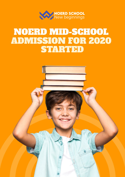 Noerd School Admission Orange Flyer