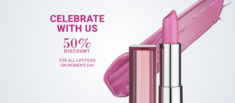 Celebrate Women's Day Lipstick Inline Rectangle 300x250
