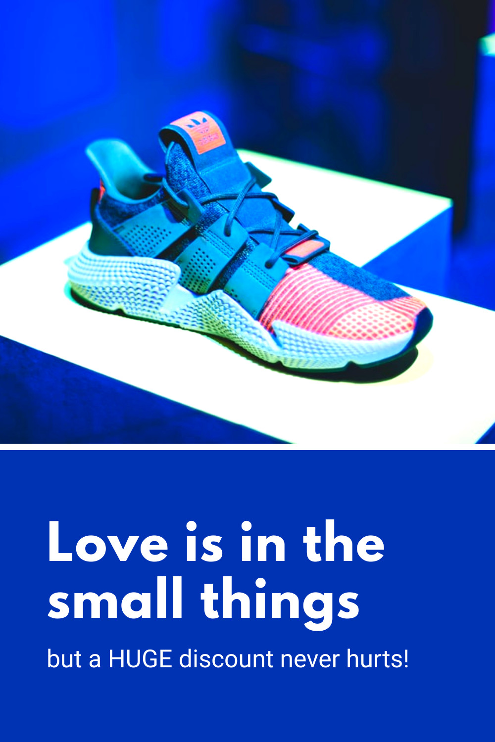 Valentine's Day Fashion Blue Shoe Love