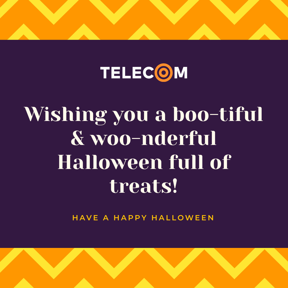 Telecom Bootiful and Woonderful Halloween Responsive Square Art 1200x1200