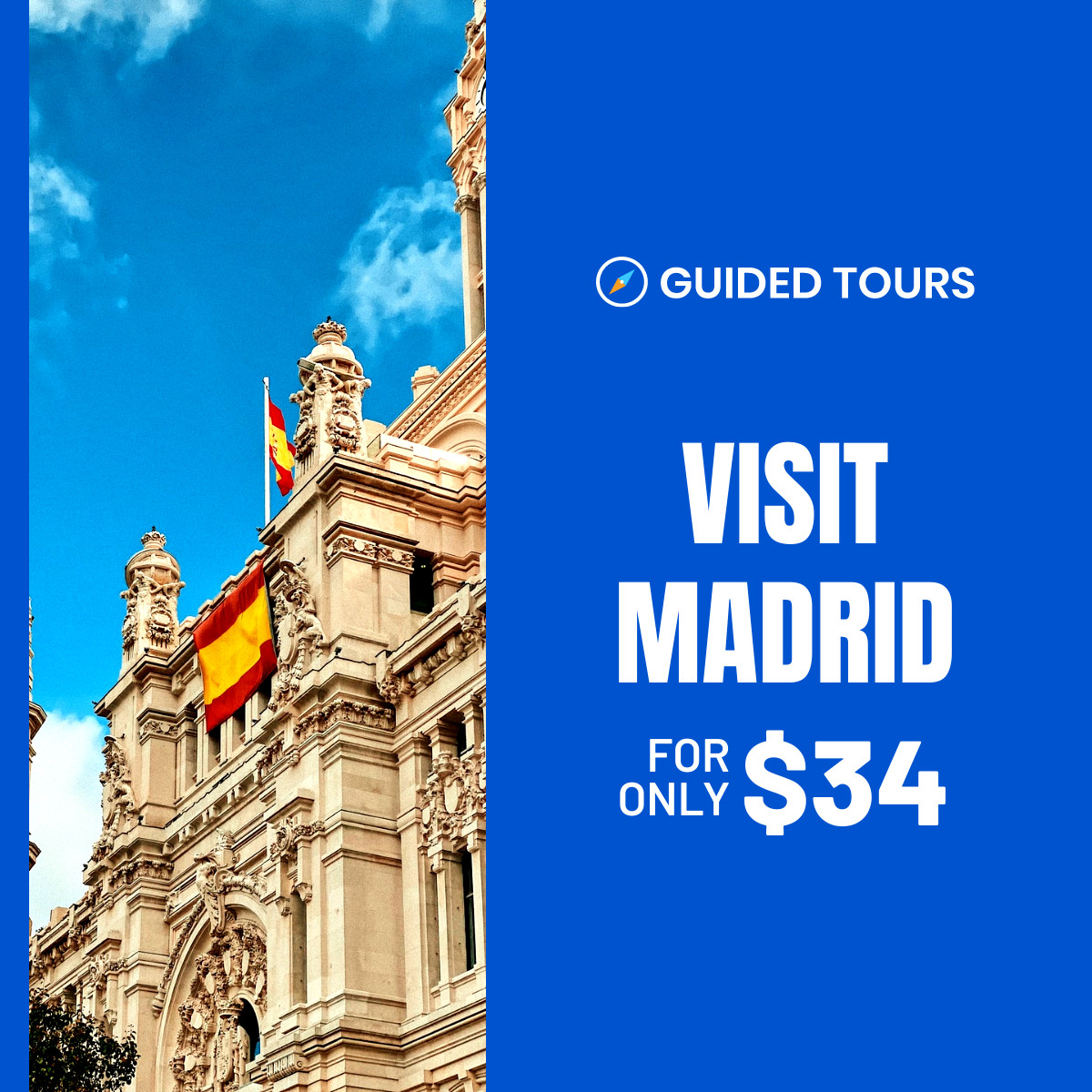 Visit Madrid with Promo Price Inline Rectangle 300x250