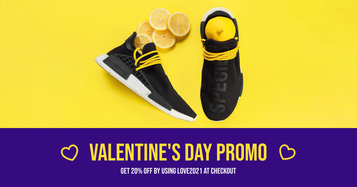 Valentine's Day Lemon Shoe Promo Facebook Cover 820x360