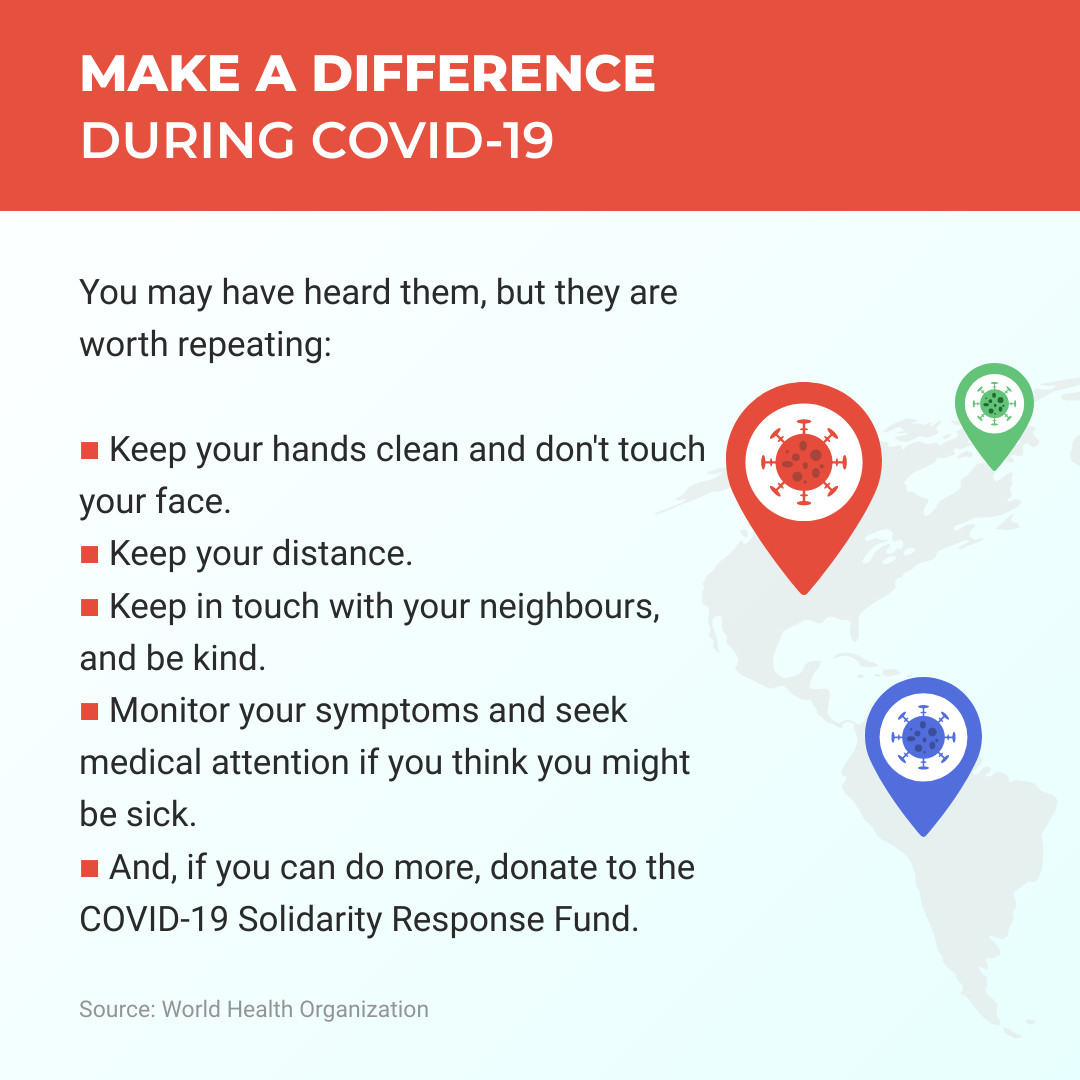 Make a Difference During COVID-19 Instagram Post 1080x1080