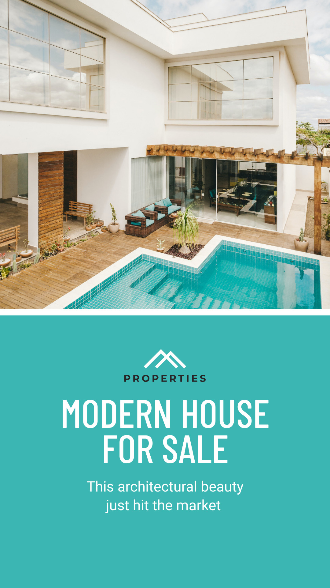 Modern House with Pool for Sale