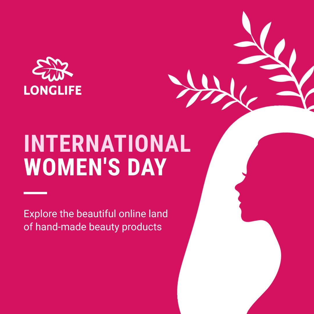 Longlife Beauty Women`s Day 1080x1080 template