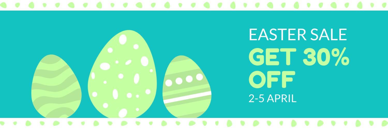 Lime Eggs Easter Sale Facebook Cover 820x360