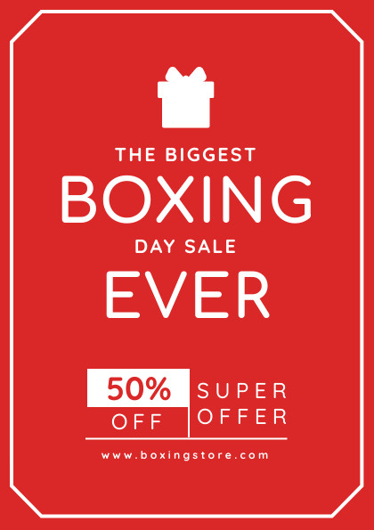 The Biggest Boxing Day Sale Ever Flyer 420x595