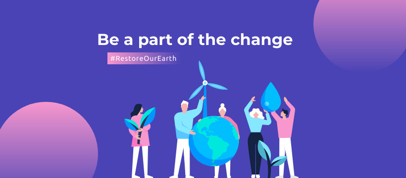 Part of the Change on Earth Day Facebook Cover 820x360