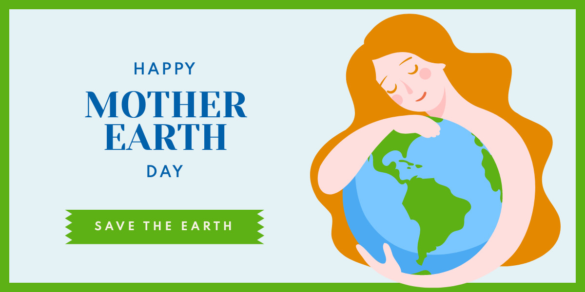 Save Mother Earth Illustration Facebook Cover 820x360