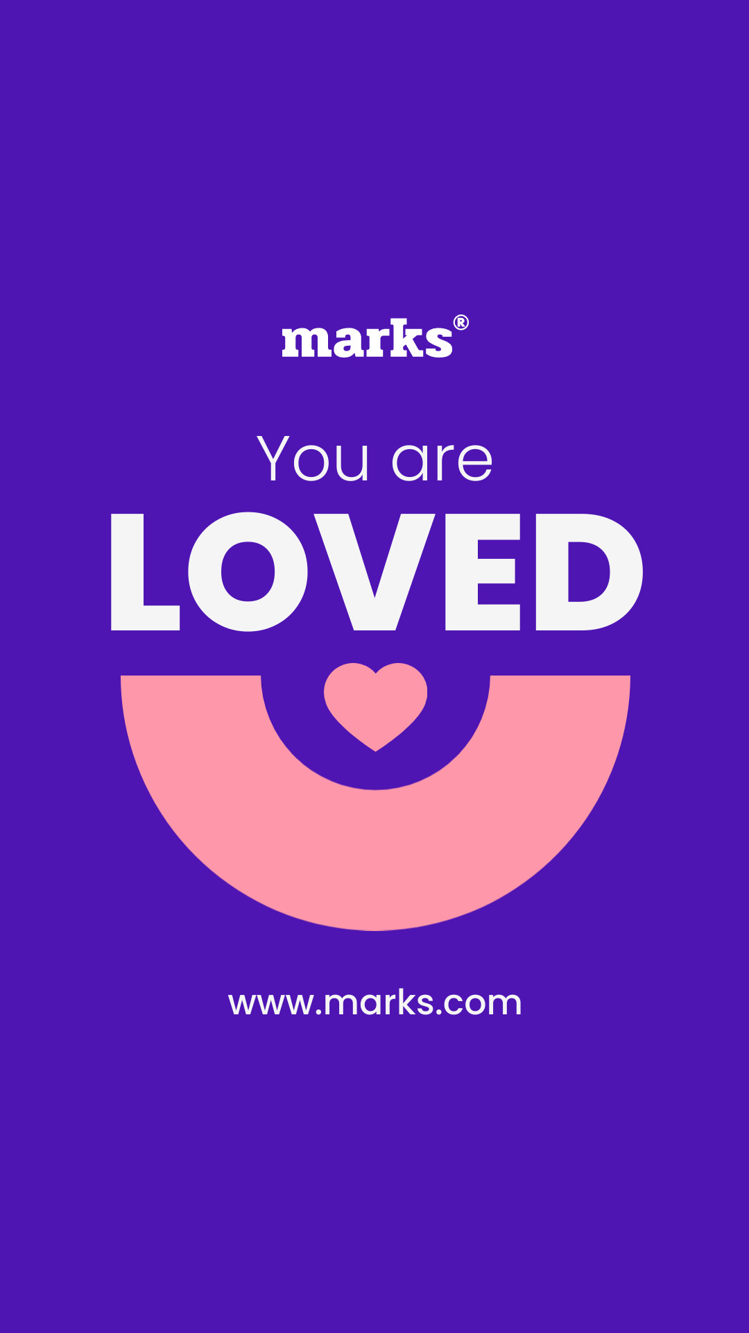 Marks You Are Loved Valentine's Day Facebook Cover 820x360