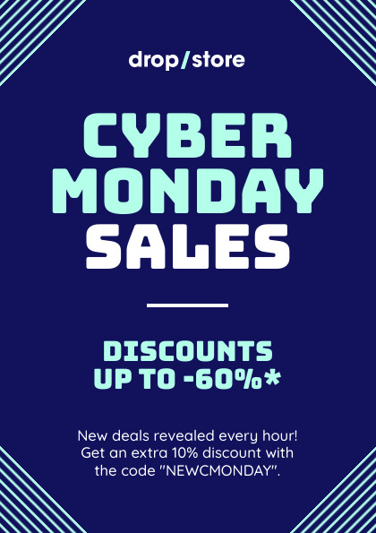 Blue Lines Cyber Monday Sales Flyer 420x595