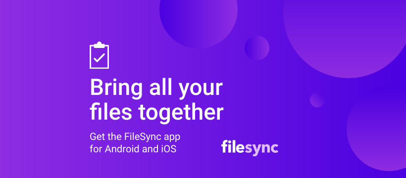 Purple File Synchronization App Inline Rectangle 300x250