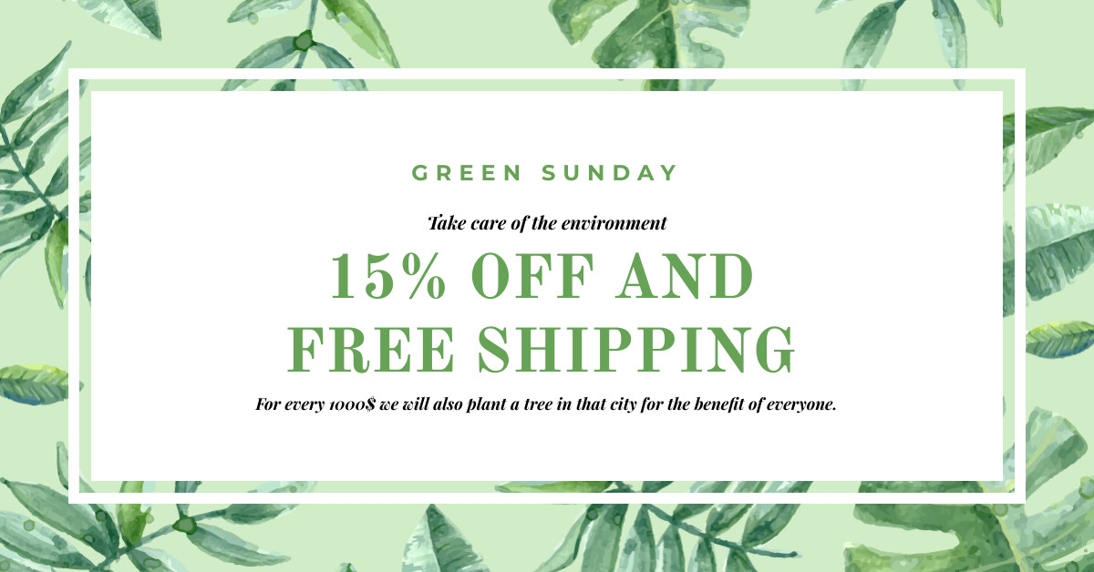 Green Sunday Facebook Sponsored Message 1200x628